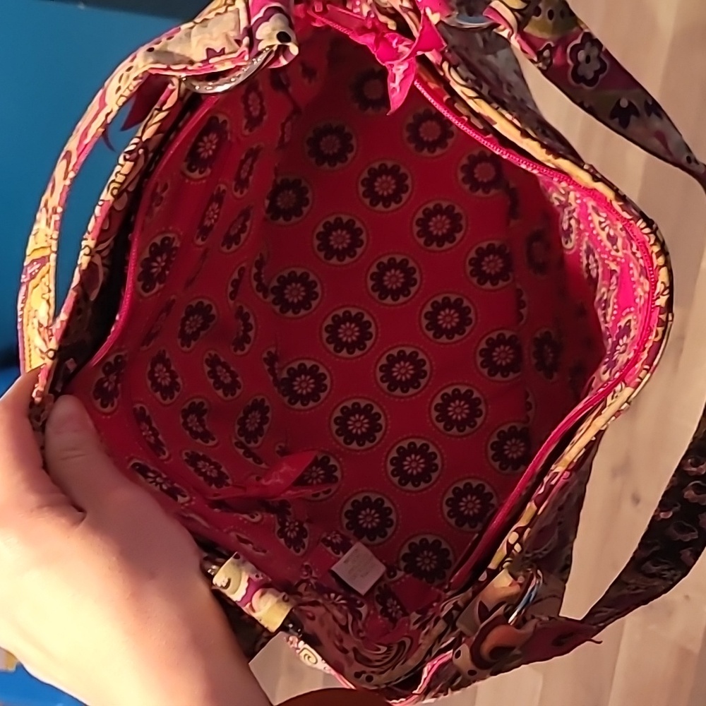 Vera Bradley Multicolor Paisley Very Berry Shoulder Tote Bag - Picture 6 of 7